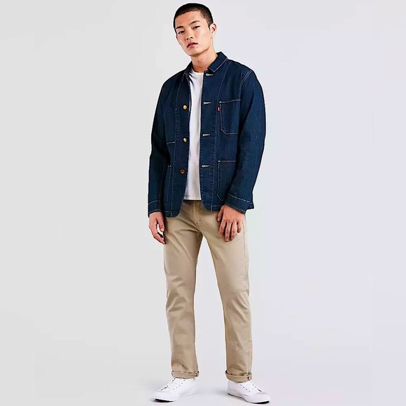 Levi's Men's 513 Slim Straight Jean Pants, Beige, Size 31x30 - Picture 1 of 13